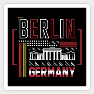 Retro Berlin Germany Brandenburg Gate Vintage Berlin Sticker